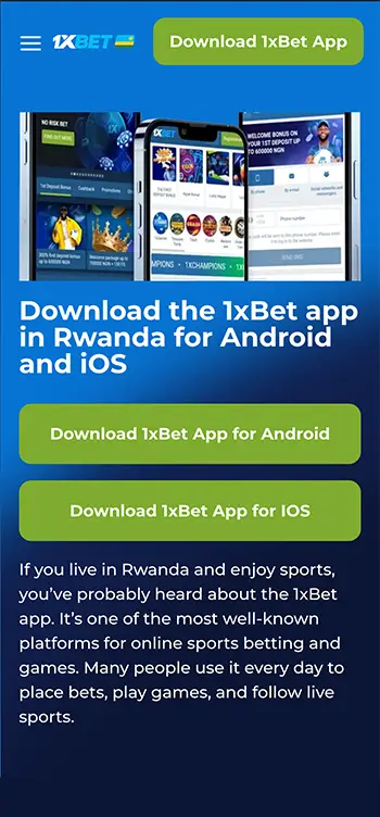 Step 1 - Go to our website using your mobile browser