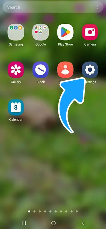 Step 3 - Go to your phone settings